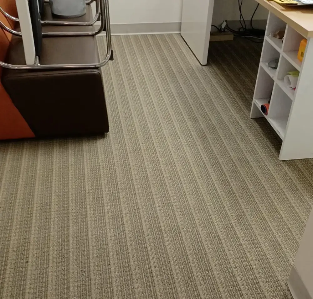Clean berber carpet in a rental unit